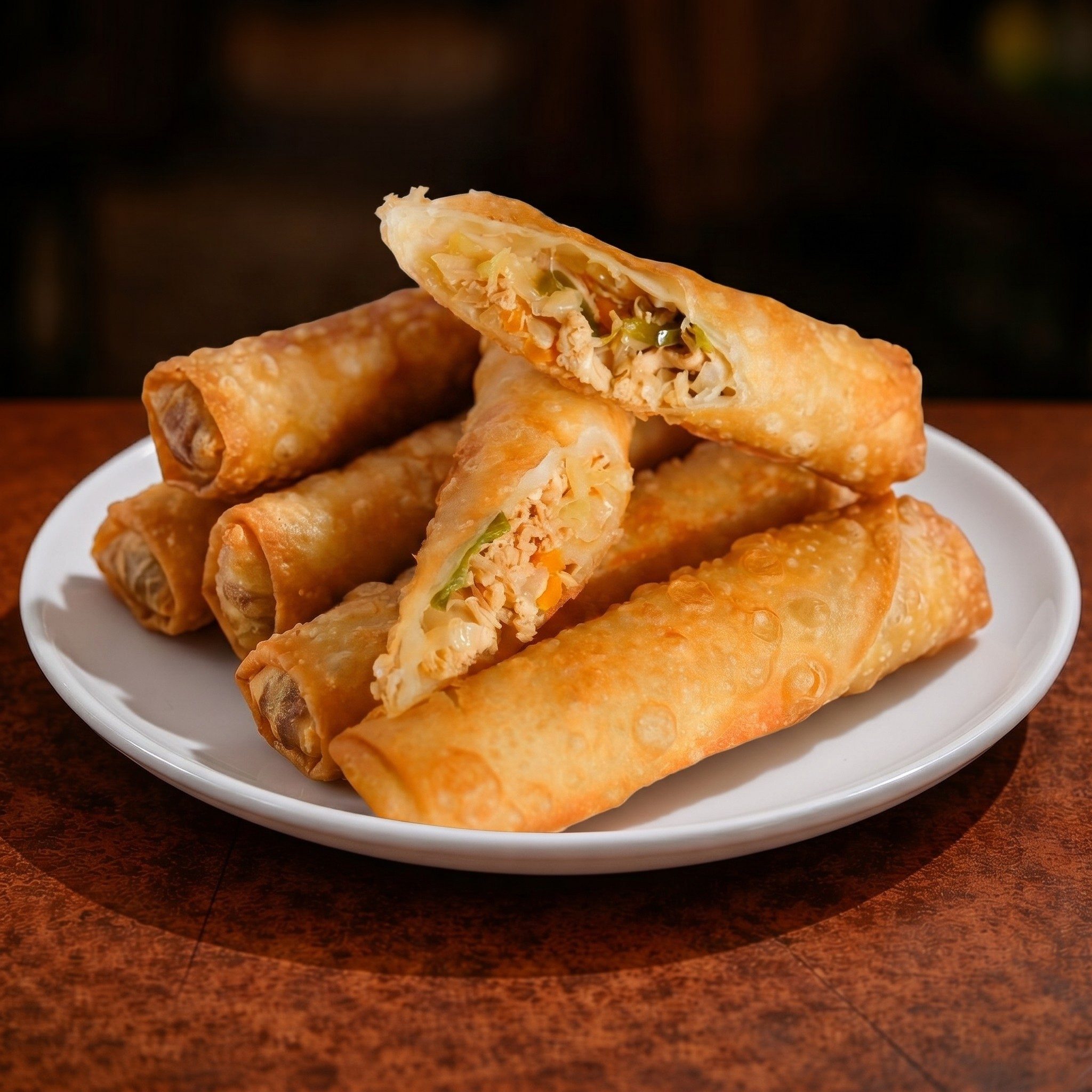 Chicken Spring Rolls.