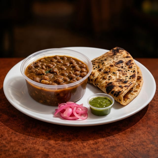 Amritsari Naan Kulcha Plate.